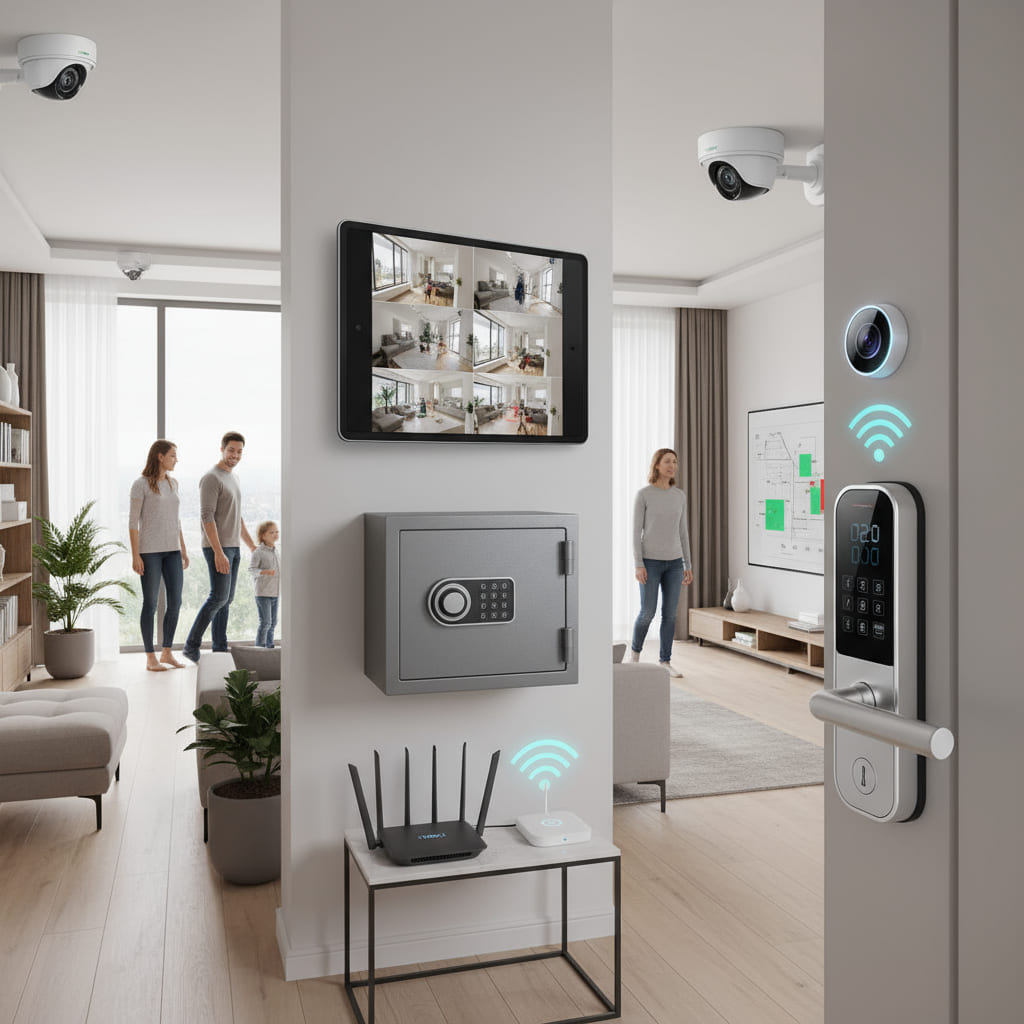 Mesa con documentos organizados